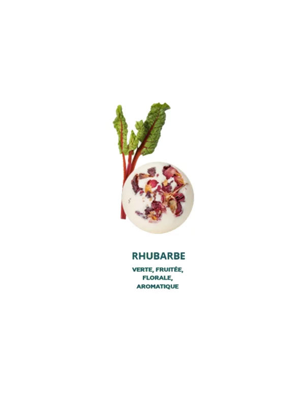 Baija - Soins de bain corps effervescents - Rhubarbe